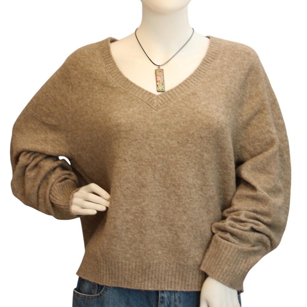 American Eagle Cozy Soft Relax Long Sleeve V-Neck Pullover Women's Sweater Sz XL - Picture 3 of 10